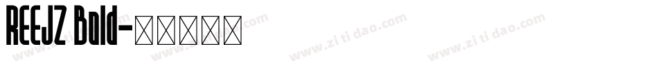 REEJZ Bold字体转换